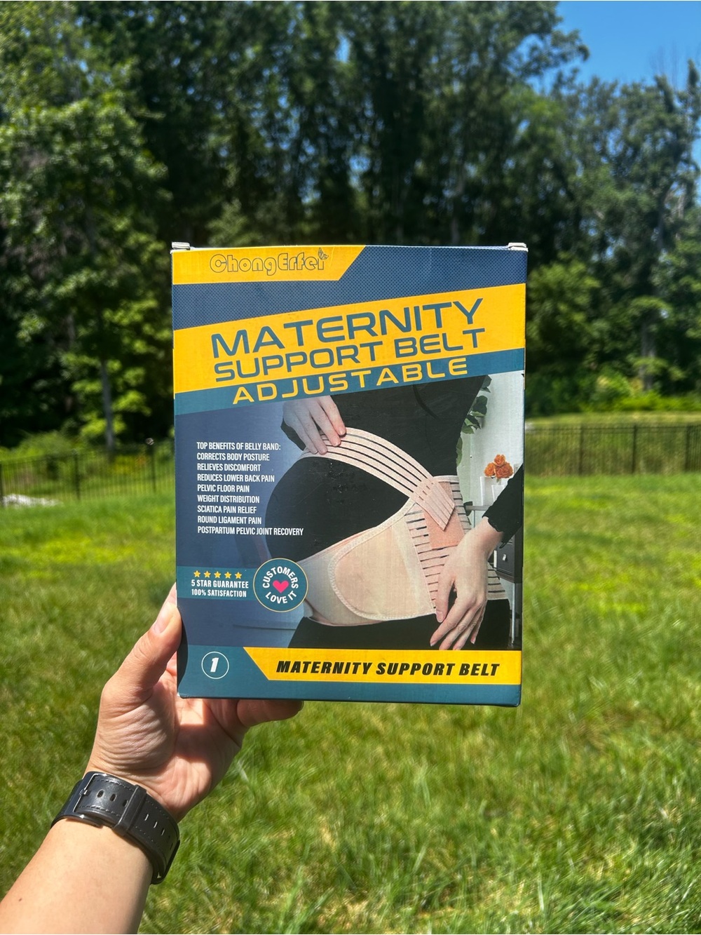 Adjustable Maternity Support Belt - Beige